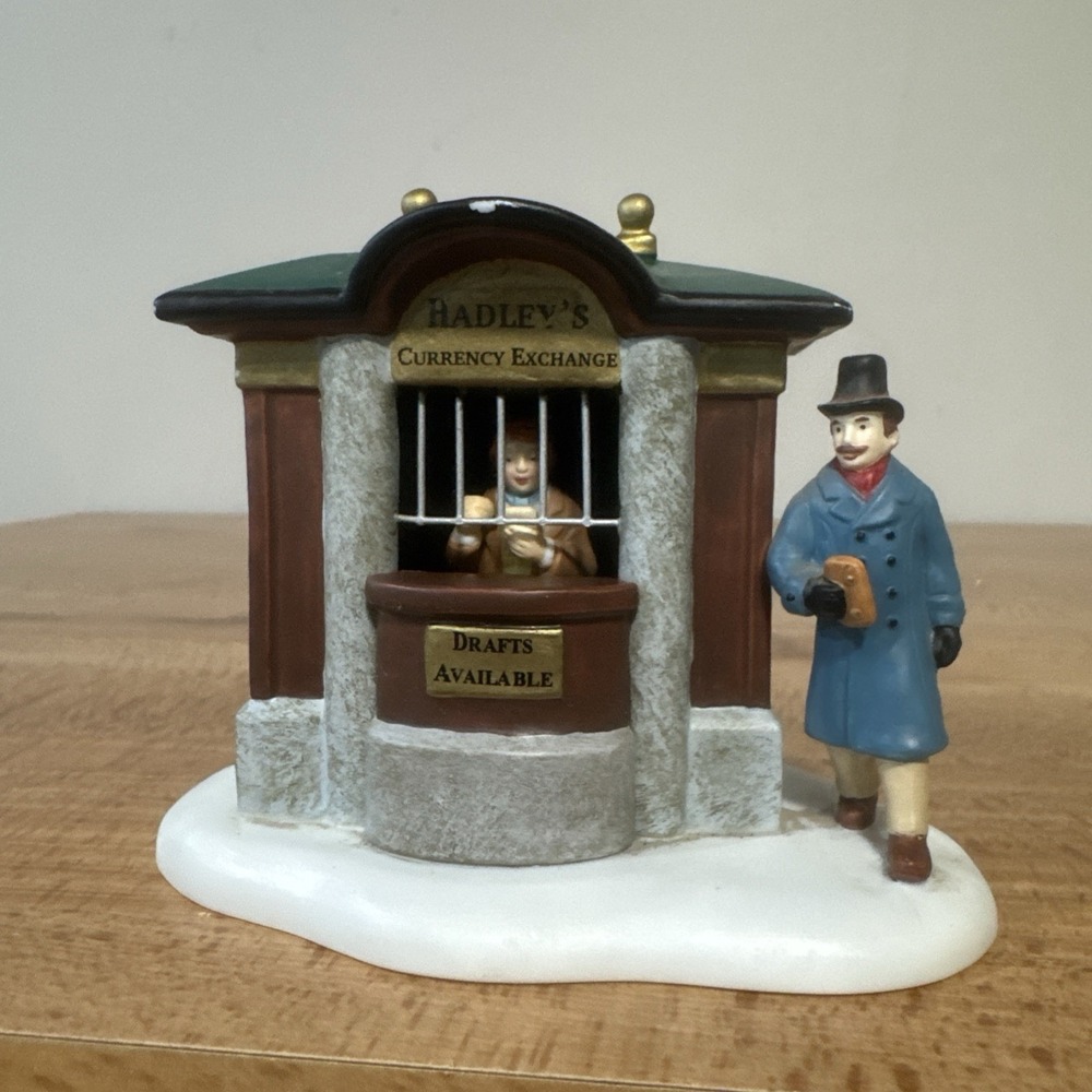 Dept 56 Dickens Village Hadley's Currency Exchange 58452 Christmas Accessory